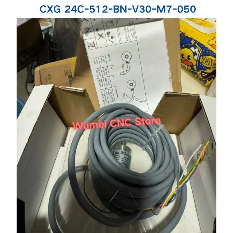 

Совершенно новый инкрементальный энкодер CXG 24C-512-BN-V30-M7-050. Внешняя упаковка немного загрязнена.