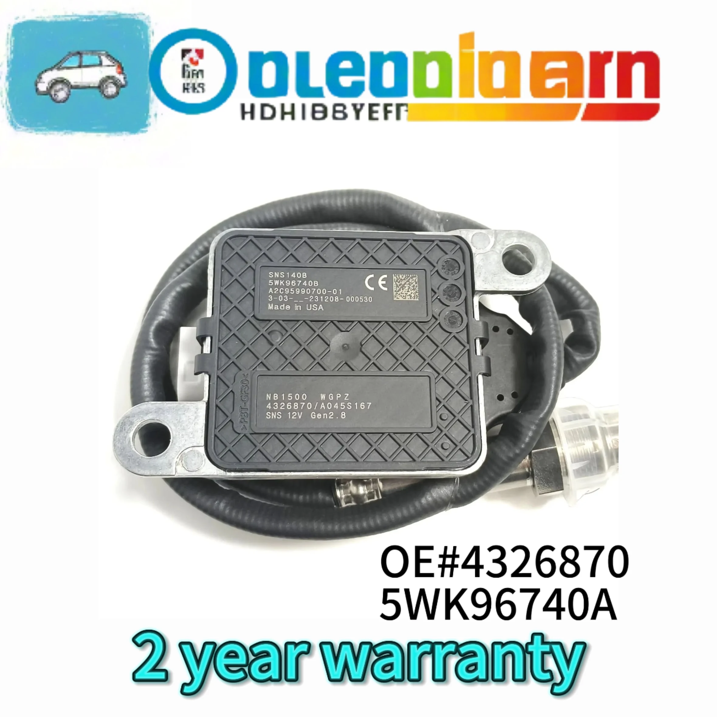 

4326870 5WK96740A 5WK96740B New Nitrogen Oxide Sensor Nox Sensor ForCummins 2013-18 11.9L 15L ISX15 Freightliner Kenworth