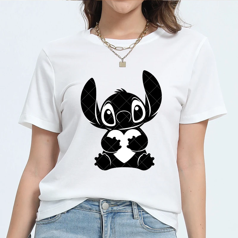 

2025 Clothing Tees Trends Tops Women's Short Sleeve Top Disney Clothes Minnie Mouse Printed Y2k Mickey Cartoon Suit T Shirt New