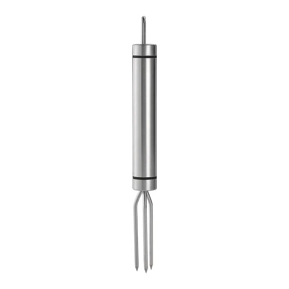 Stainless Steel Corn Holders 6 Pack for Grilling Corn on the Cob Heat Resistant Reusable Metal Forks with Hanging Loop