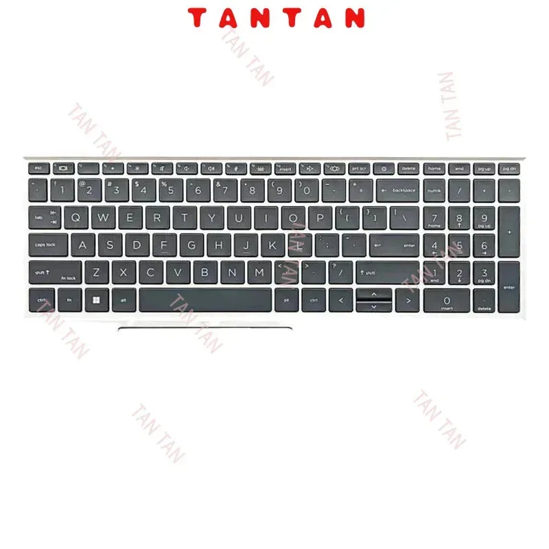 

WAF G New Original US backlight keyboard for HP ProBook 450 455 G10 455r zhan66 15 pro G6 laptop palmrest upper cover top case T