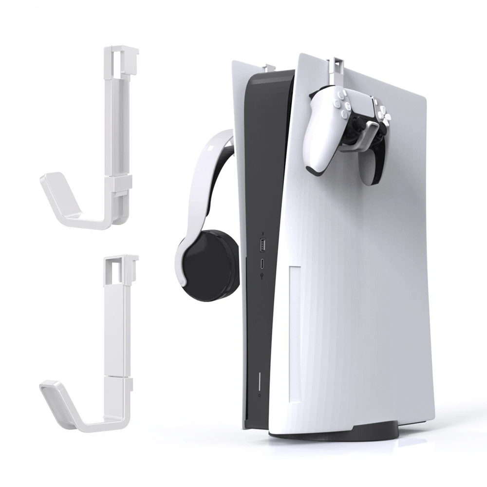 Suporte de fone de ouvido controlador pendurado cabide para ps5 pro/ps5 fino console unidade digital fone de ouvido gancho acessórios para playstation 5