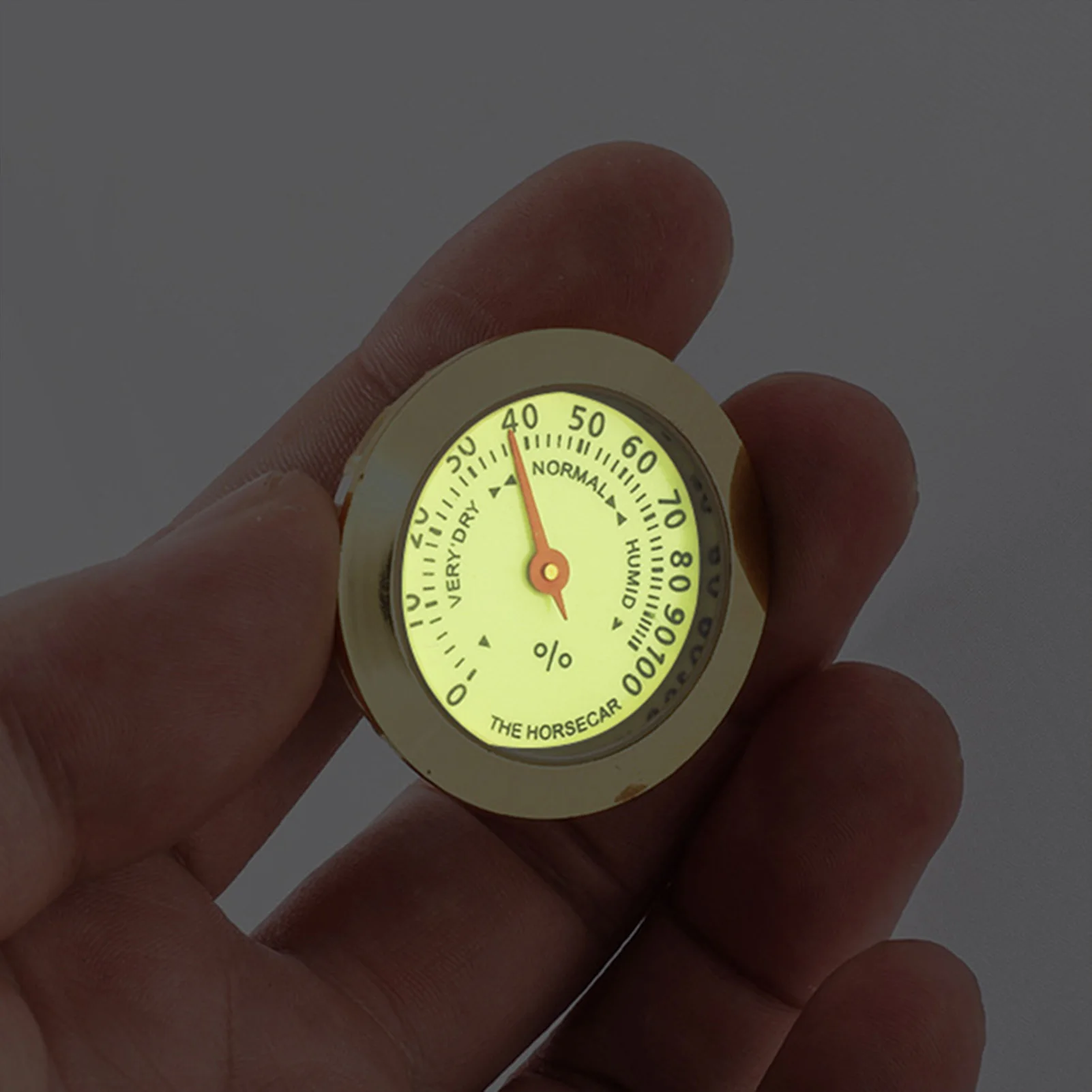 Metal Analog Thermometer for Humidor Guitar Case Cabinet Greenhouse Embedded Temperature Gauge -30C to 60C Durable Tool