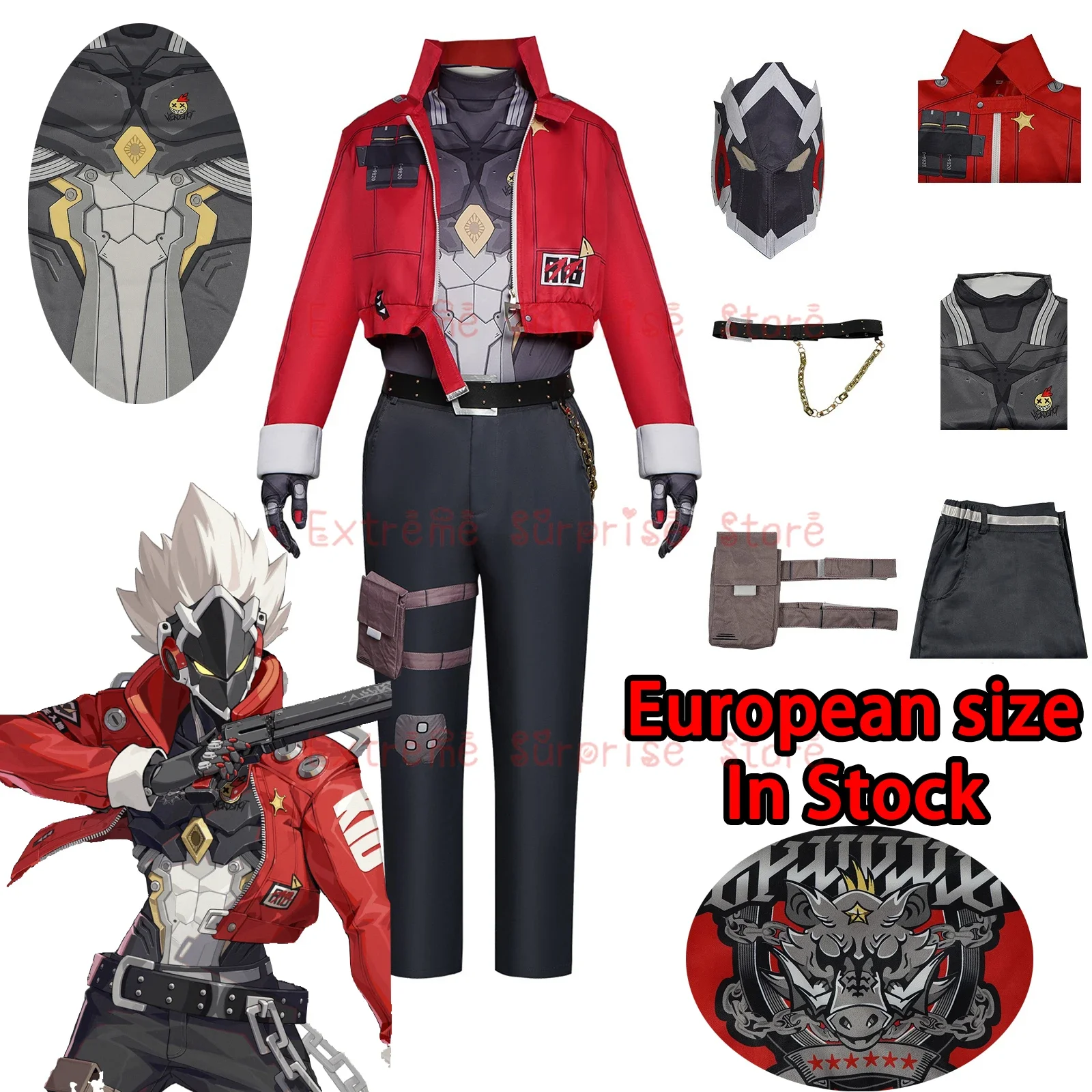 

CosplayEuropean Size In Stock Zenless Zone Zero Billy the Kid Cosplay Costume Full Set Outfit Gentle House Billy The Kid Cosplay