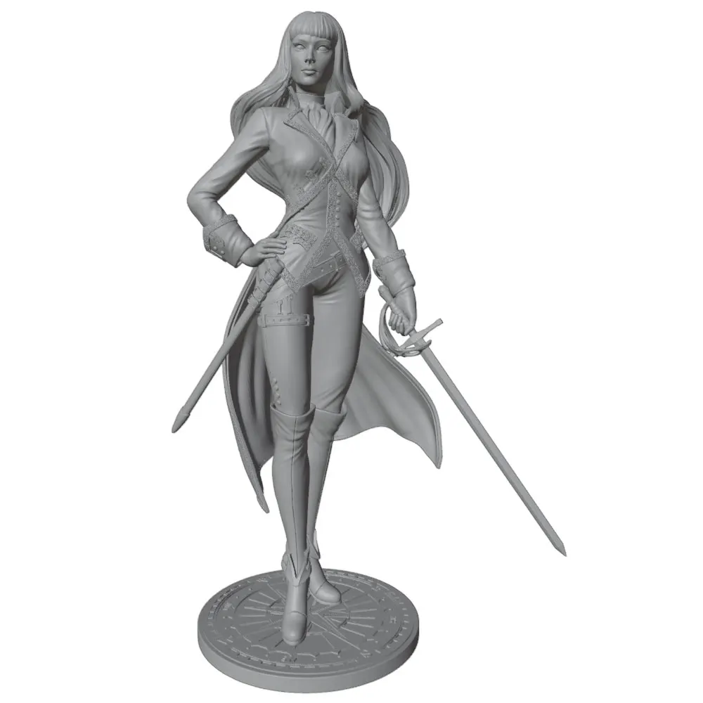 1/24 75mm Sexy Girl Resin Model Kits GK Miniature 3D Printed Gray Model Figurine DIY Doll Model Unassembled And Unpainted