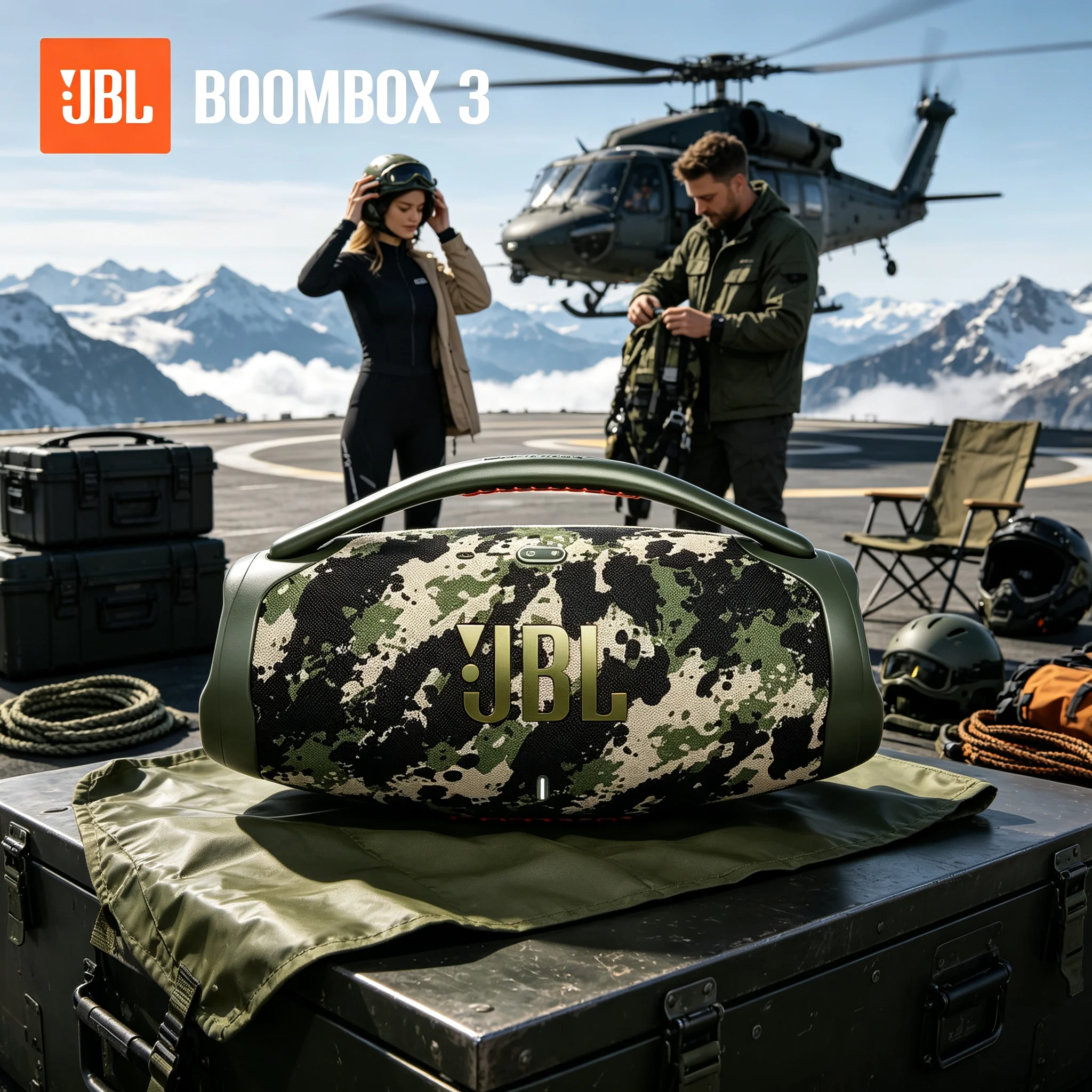 Altavoz Bluetooth portátil JBL BOOMBOX 3, graves potentes y profundos, sonido profesional original de JBL, resistente al agua IP67, ideal para fiestas al aire libre.