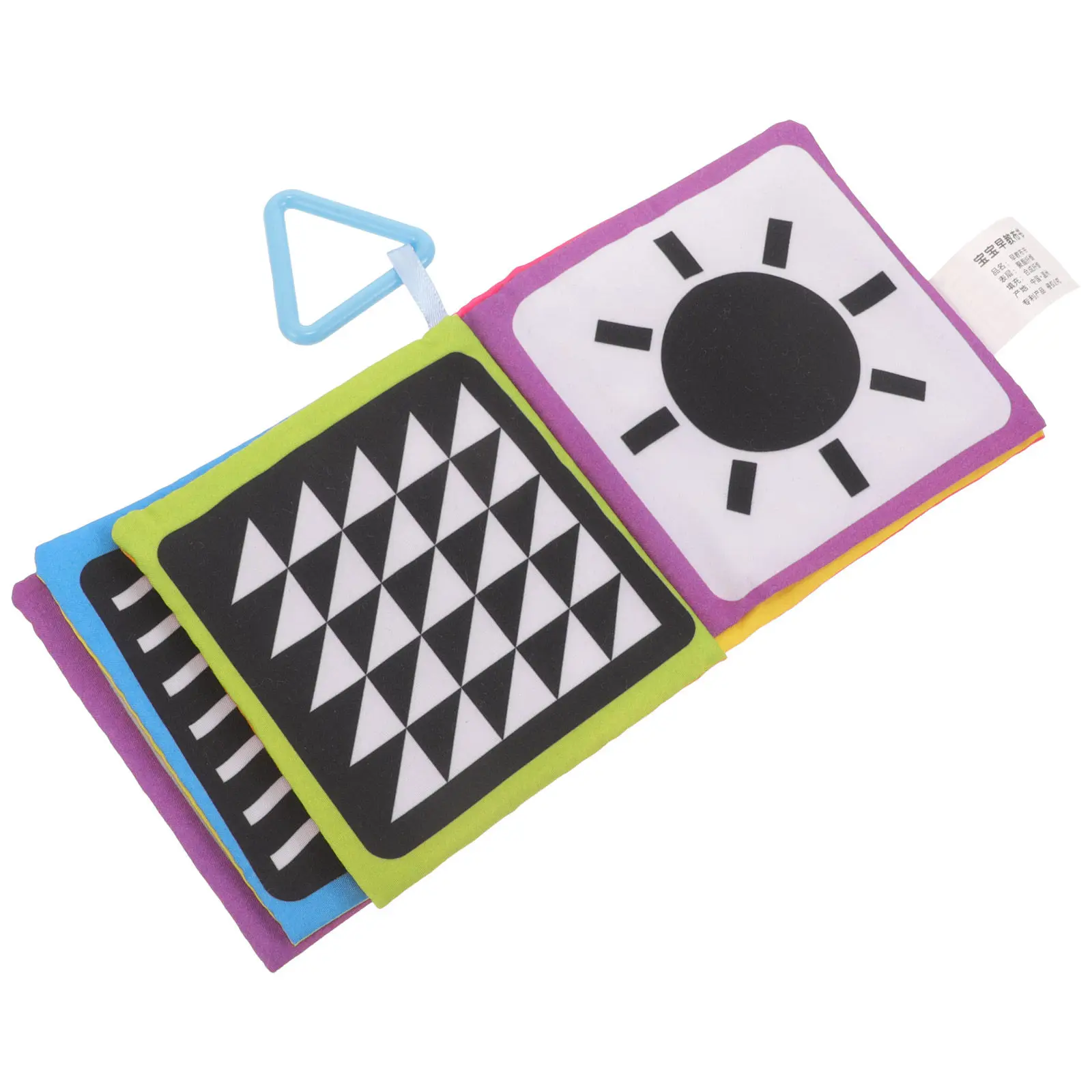 1 セット幼児布製ブック刺激的な色の柔らかく安全な布製ブック赤ちゃんの感覚探求幼児の認知スキル構築用