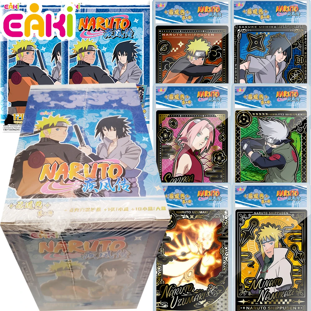 

Genuine EAKI Naruto Polaroid Collection Cards Anime Protagonist Ninja Themed Character Portrait Cards Kids Toys Hobbies Gifts