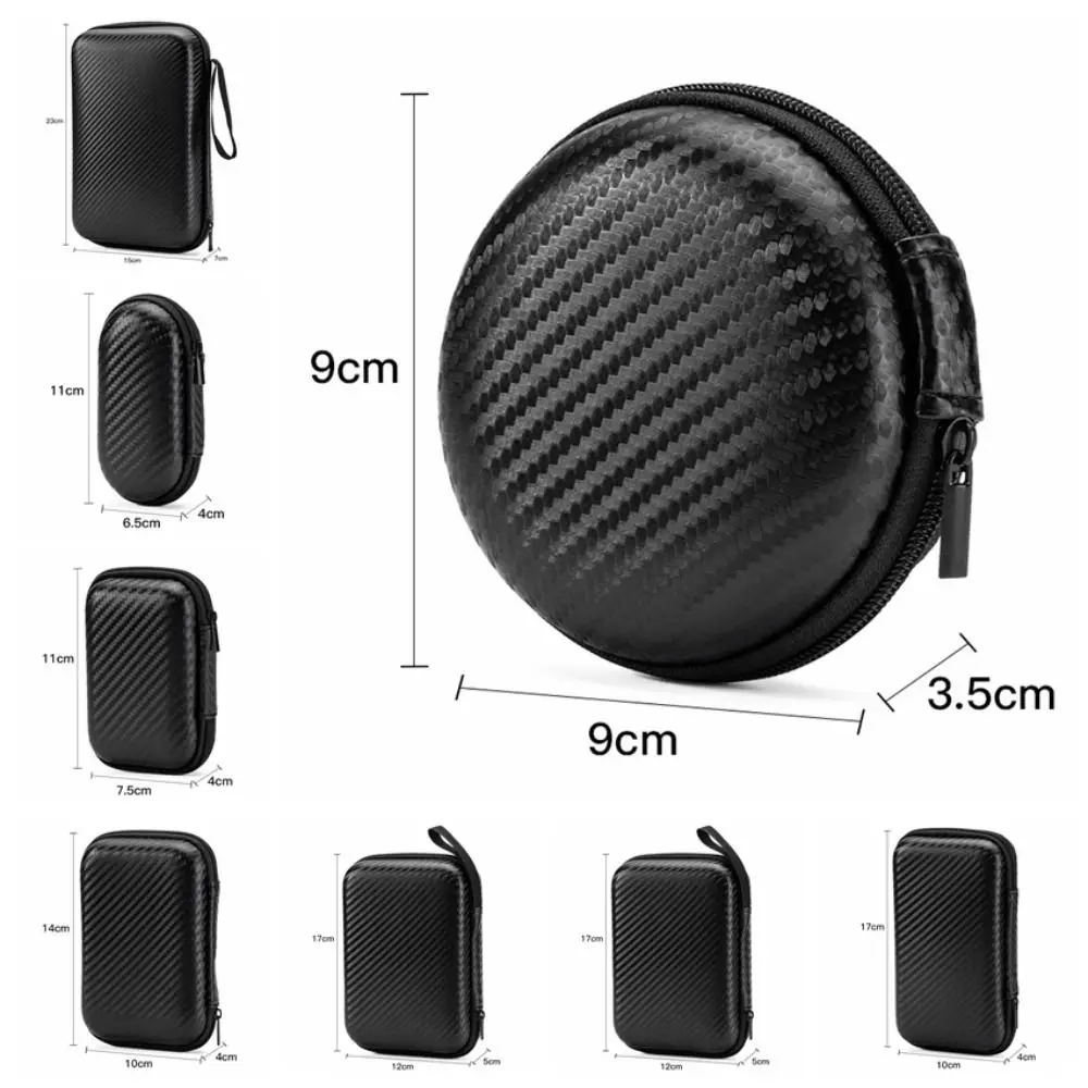 

Shockproof Headphones Carrying Case Dust-proof EVA Earphone Storage Bag Soft Flannelette Lining Prevent Scratches 3C Digital