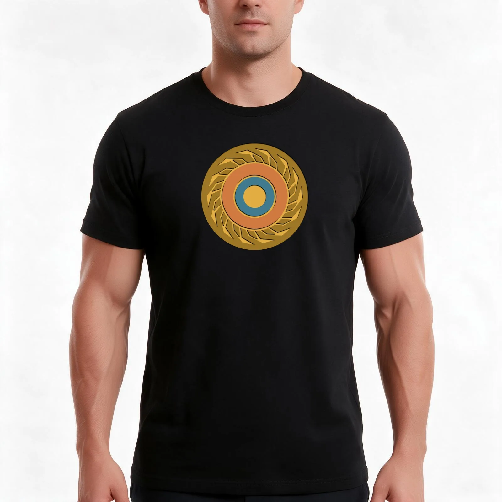 The Eye of Jupiter T-Shirt, Summer Casual Cotton Tee, Oversized Streetwear Tops, Vintage Graphic Print, Loose Fit Short Sleeve