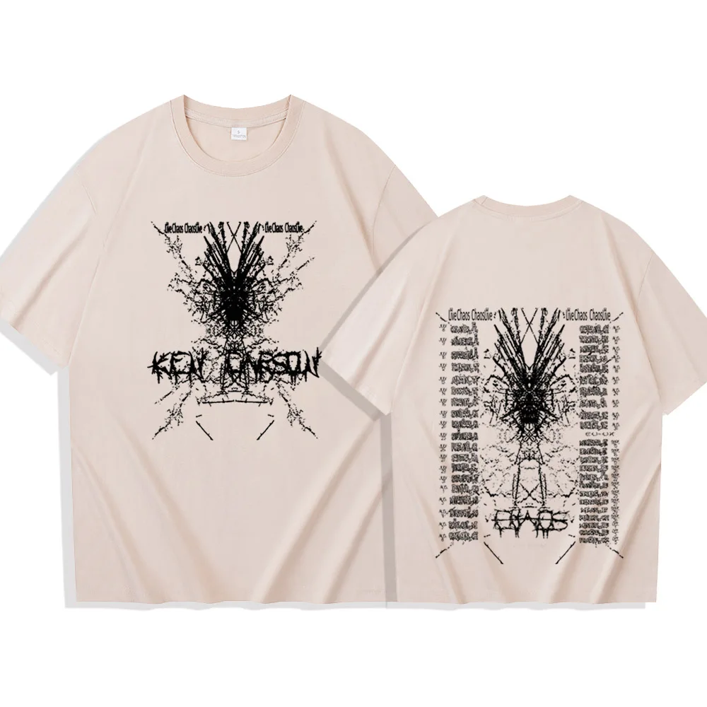 Ken Carson Chaos World Tour Cotton T Shirt Men Women Hip Hop Tee Short Sleeve Tshirt Summer Oversized T-shirt Tops Gift For Fans