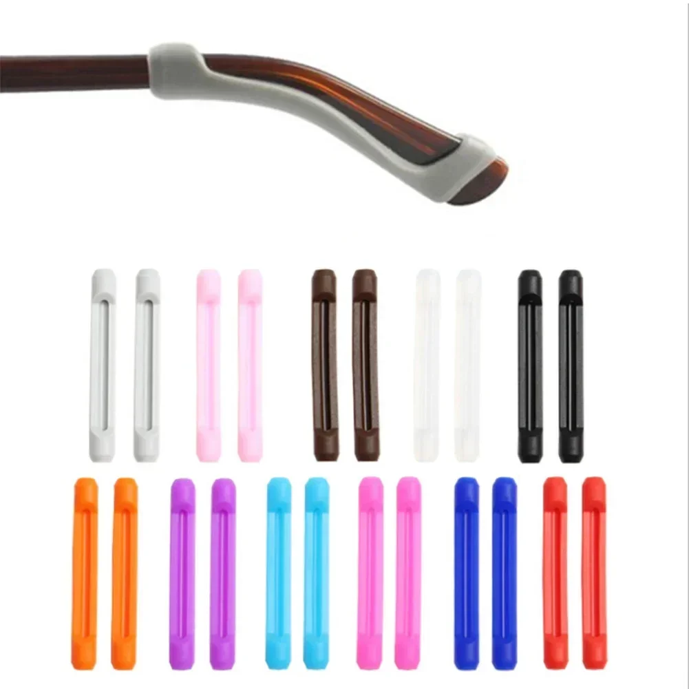 1 Pair High-Quality Silicone Non-Slip Glasses Temple Ear Pad Frame Foot Cover Soft Accessory for Enhanced Grip And Comfort