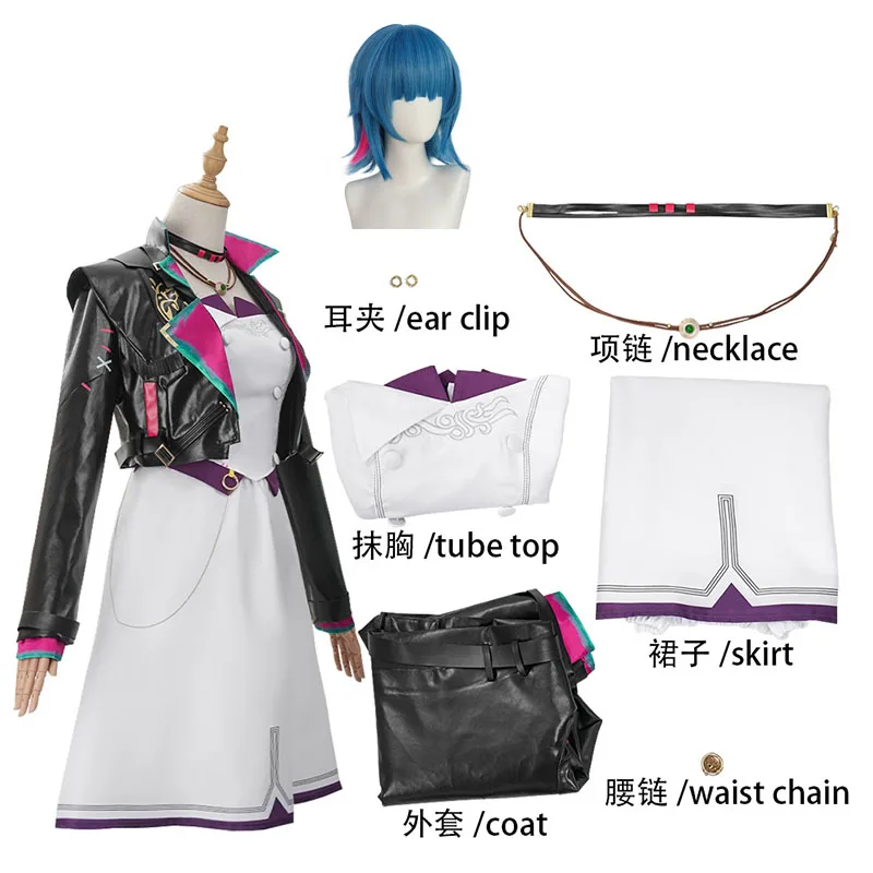anime-lol-powder-cosplay-costume-white-dress-jinx-cosplay-dancing-party-dress-ekko-role-play-for-hallowmas-carnival