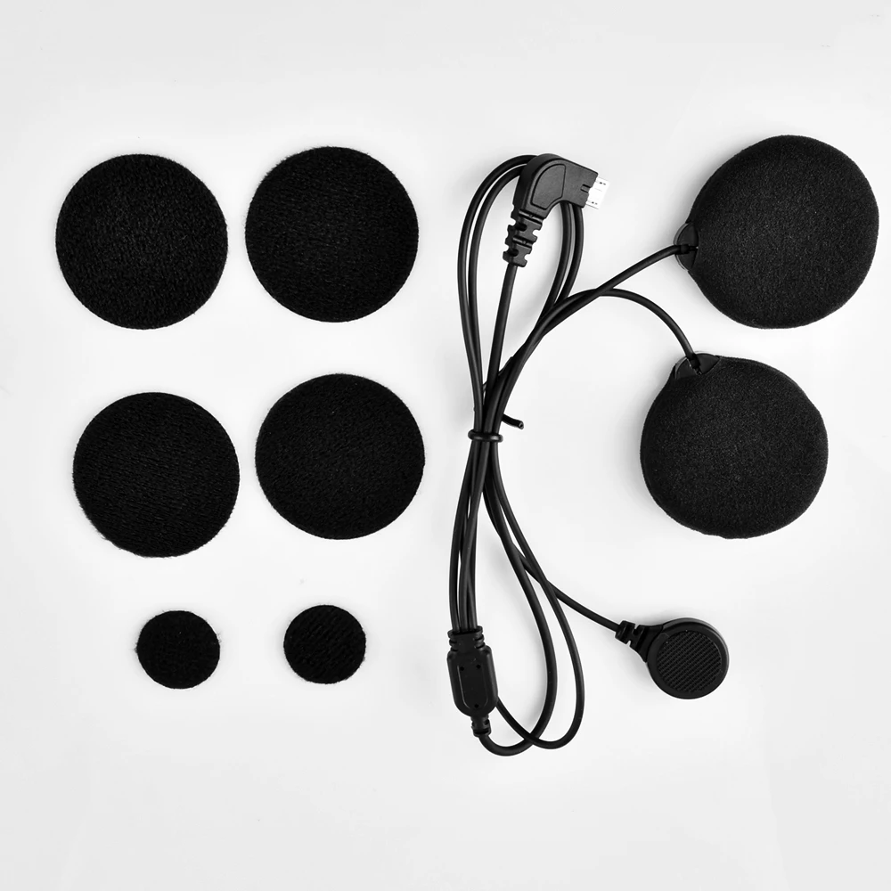 Fodsports Motorcycle Helmet Bluetooth Intercom Accessorice Soft Hard Micphone Speaker Headset Apply To FX6 FX6S,Micro 5 Pin