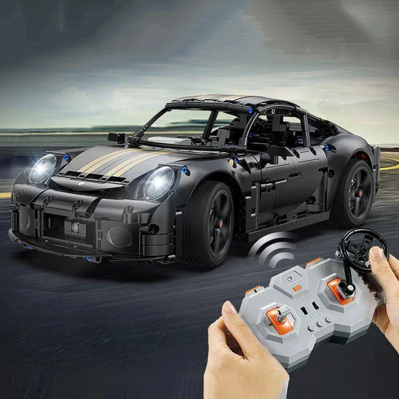 Technische Racewagen 63006 RUF GT 2019 1:10 Model 1655 STKS Raceauto Bouwstenen Baksteen voor voor Auto Liefhebbers Verjaardagscadeau