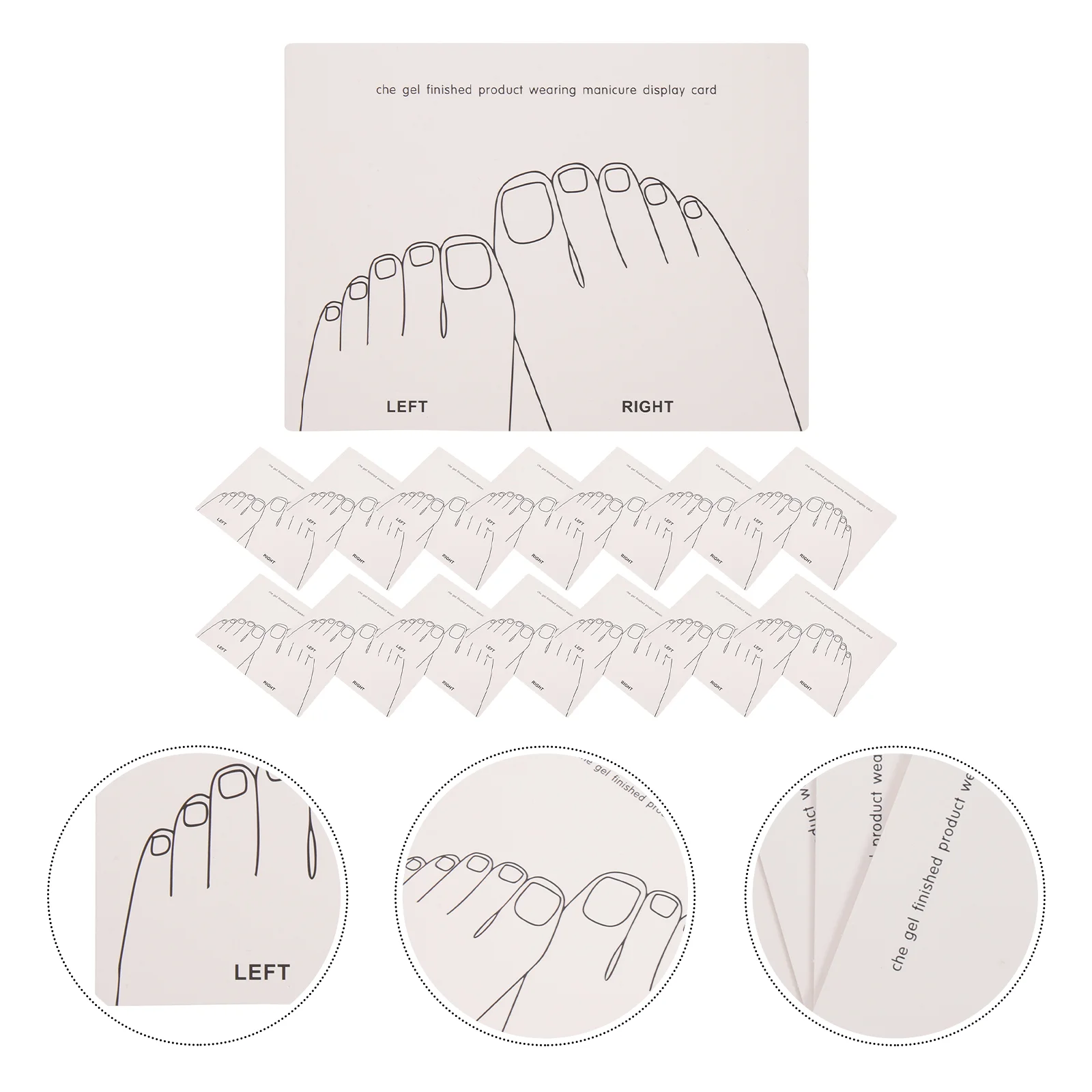 15 Pcs Fake Nails Display Shelf Card Tips Showing Holder Board Manicure Paper Salon Gel Color Cards False