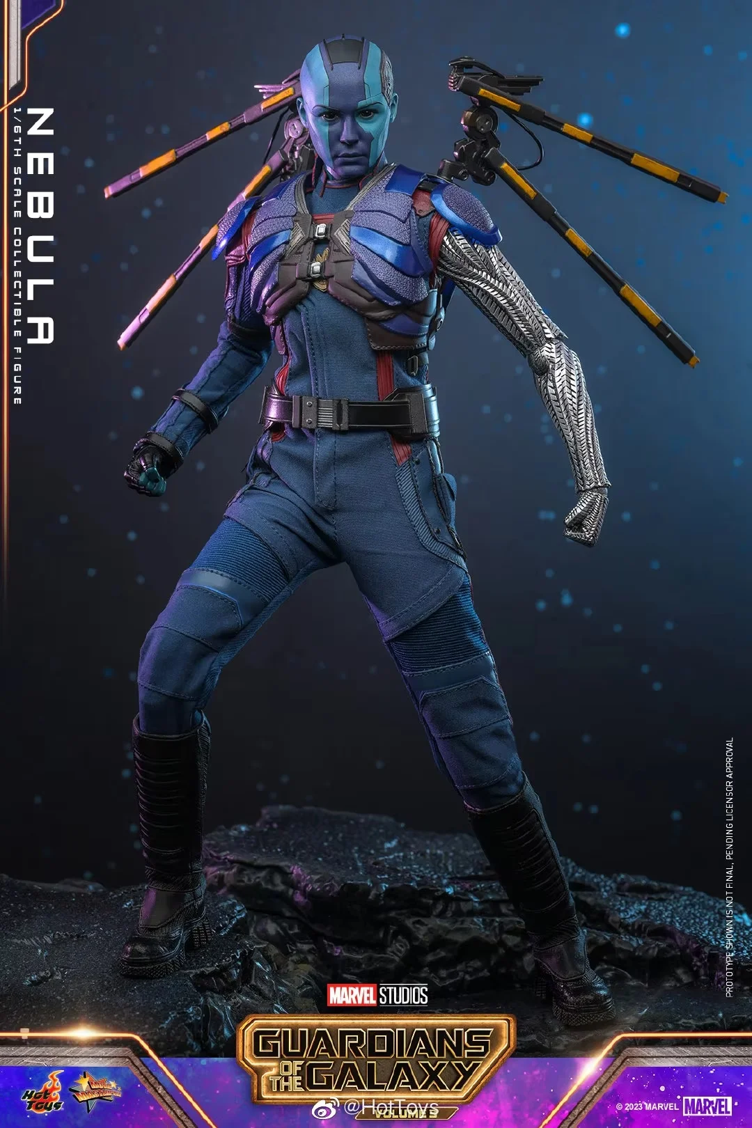 In Stock Hottoys Ht 1/6 Marvel Guardians Of The Galaxy 3-Star Cloud (2.0) Nebula Mms714 Full Set Anime Peripheral