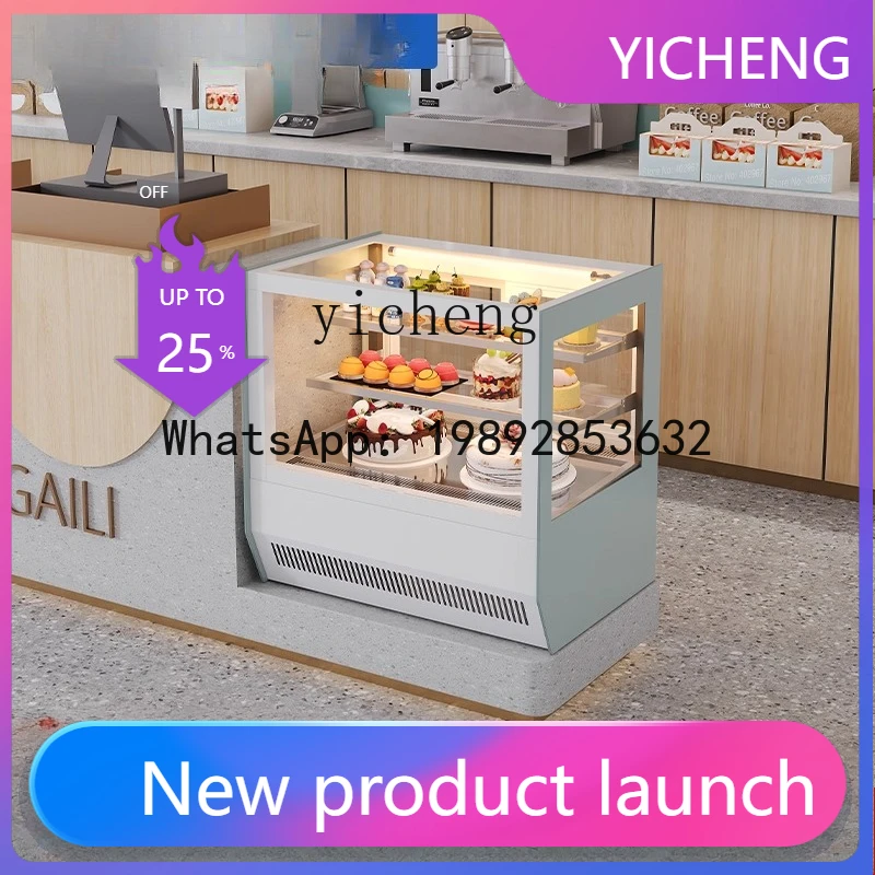 

X4 Cake Refrigerated Display Counter Dessert Fruit Preservation Cabinet Commercial Small Desktop Air-Cooled Mousse Cabinet