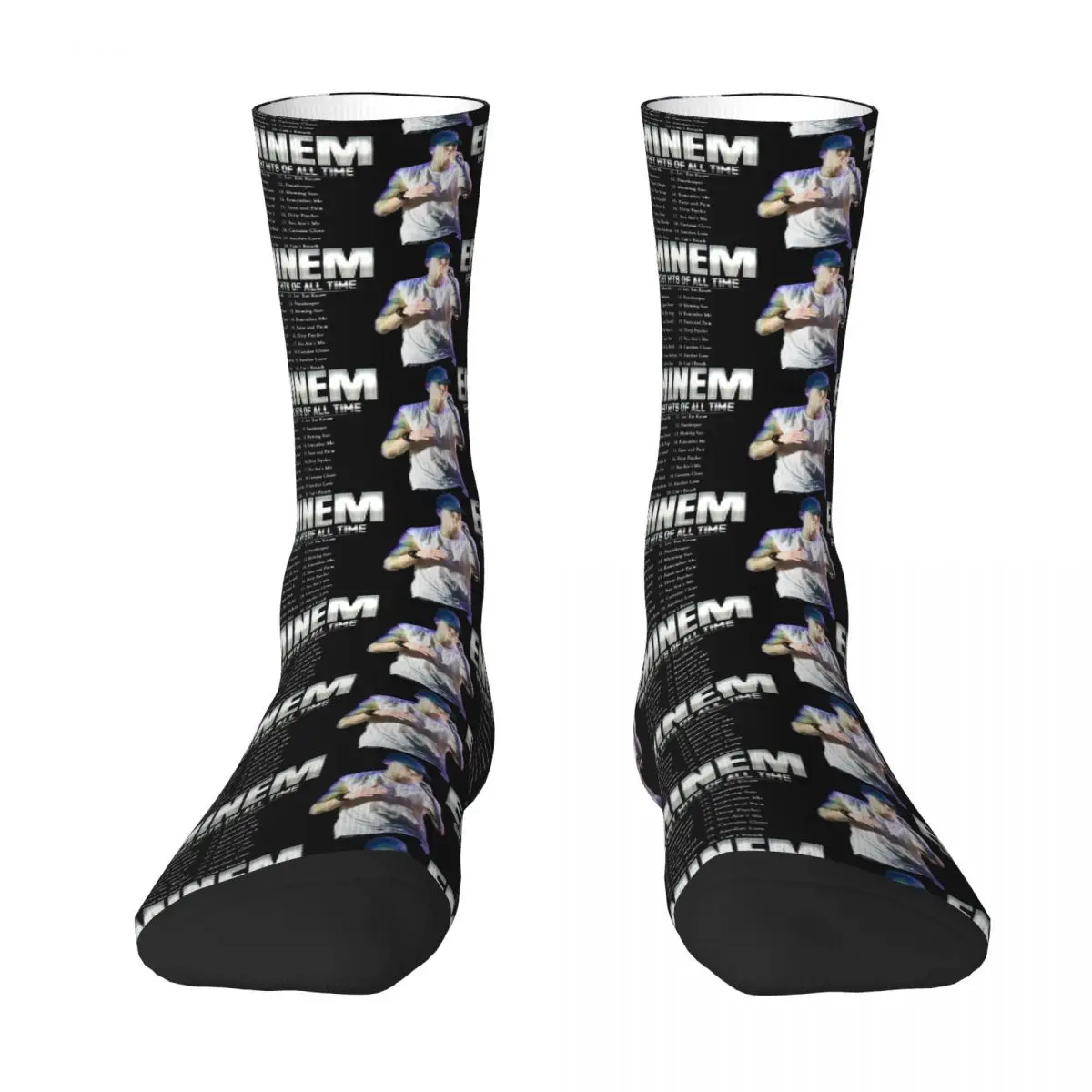 Famous Rapper Eminem Rock Socks Autumn Stockings Modern Women Men Medium Soft Socks Design Outdoor Non Slip Socks