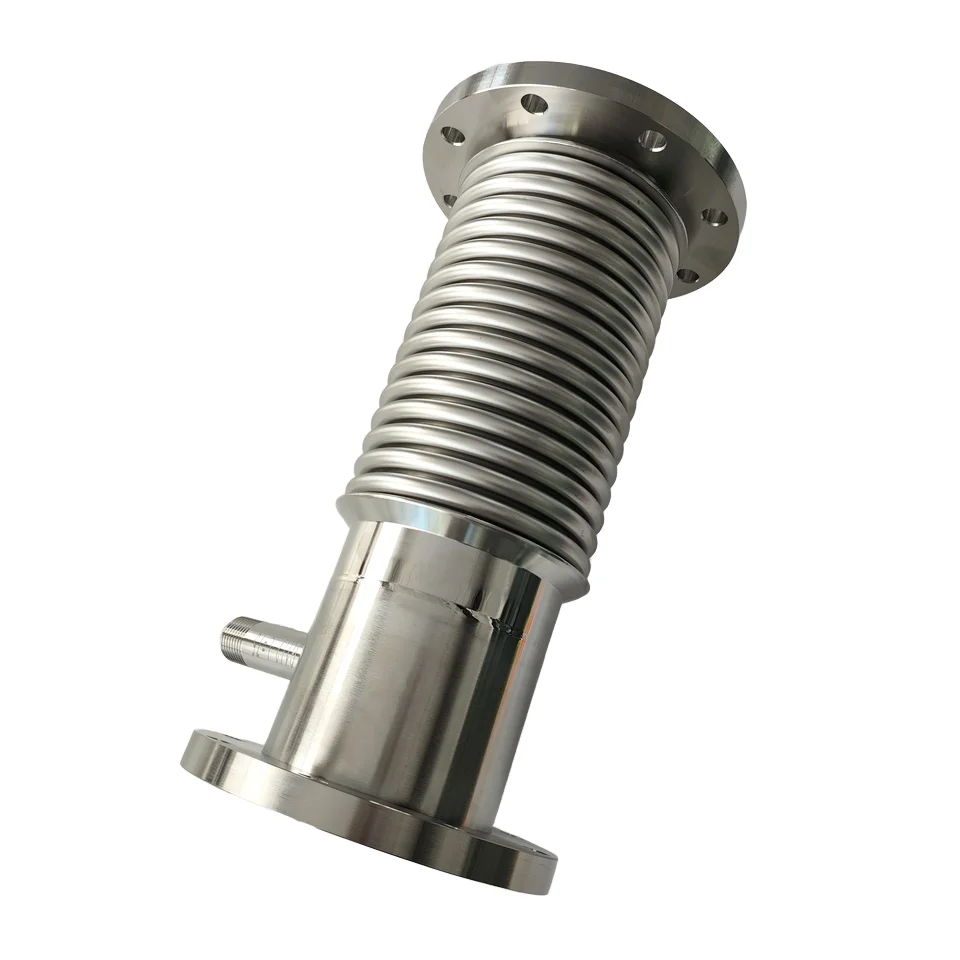 

Custom Non-Standard Stainless Steel Bellows Vacuum Piping Systems High Expansion 0.3Mpa Low Pressure Rated Threaded End