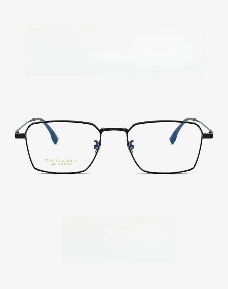 Yimaruili ultraleichte Business-Mode Myopie Brillen Retro Quadrat reines Titan optische Brille Rahmen Männer 205ct – Detail 4