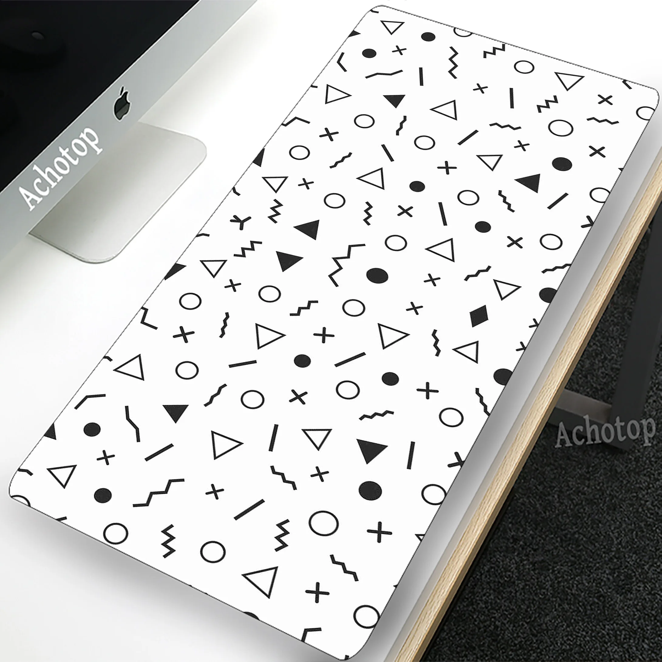 

Black And White Mousepad Gaming Speed Keyboard Pads Locking Edge Mouse Pad XXL Rubber Carpet Locked Edge Mouse Mat 900x400mm
