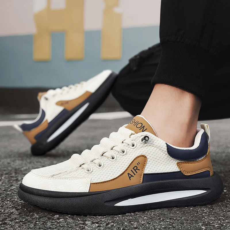 

Летние дышащие легкие сетчатые спортивные туфли для мужчин на мягкой подошве, модная и модная повседневная обувь