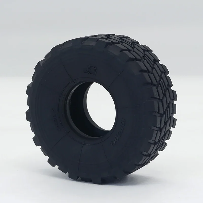 2PCS Rubber Tires 100mm Tyre for 1/10 Rock Crawler 1/14 RC Tamiya Truck Trailer Tipper Car Scania 770S Actros JDM Wheels Parts