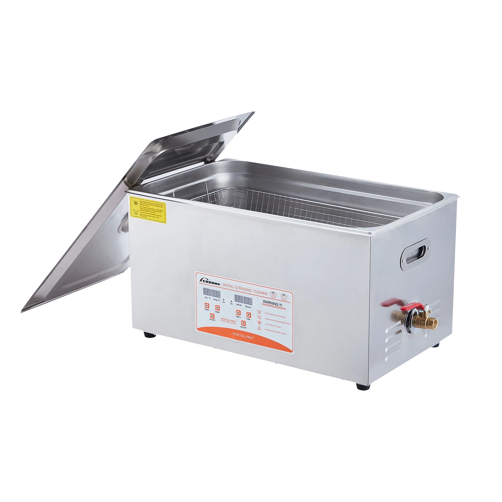 5.8 Gallon (22 L) Digital Sonic Cavitation Machine 40kHz, Commercial Ultrasonic Cleaner, Professional Jewelry Cleaner