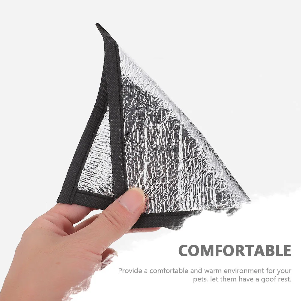 

4Pcs Pet Heating Pads Reflective Films Warm Insulation Mats Energy Saving Heat Collector Winter Warmer for Reptiles