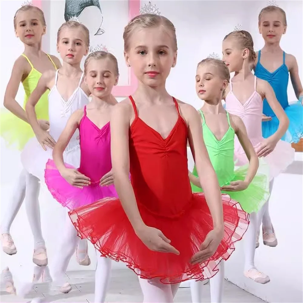 Cute Girls Ballet Dress For Children Girl Dance Clothing Kids Ballet Costumes For Girls Dance Leotard Girl Dancewear 7 Colors