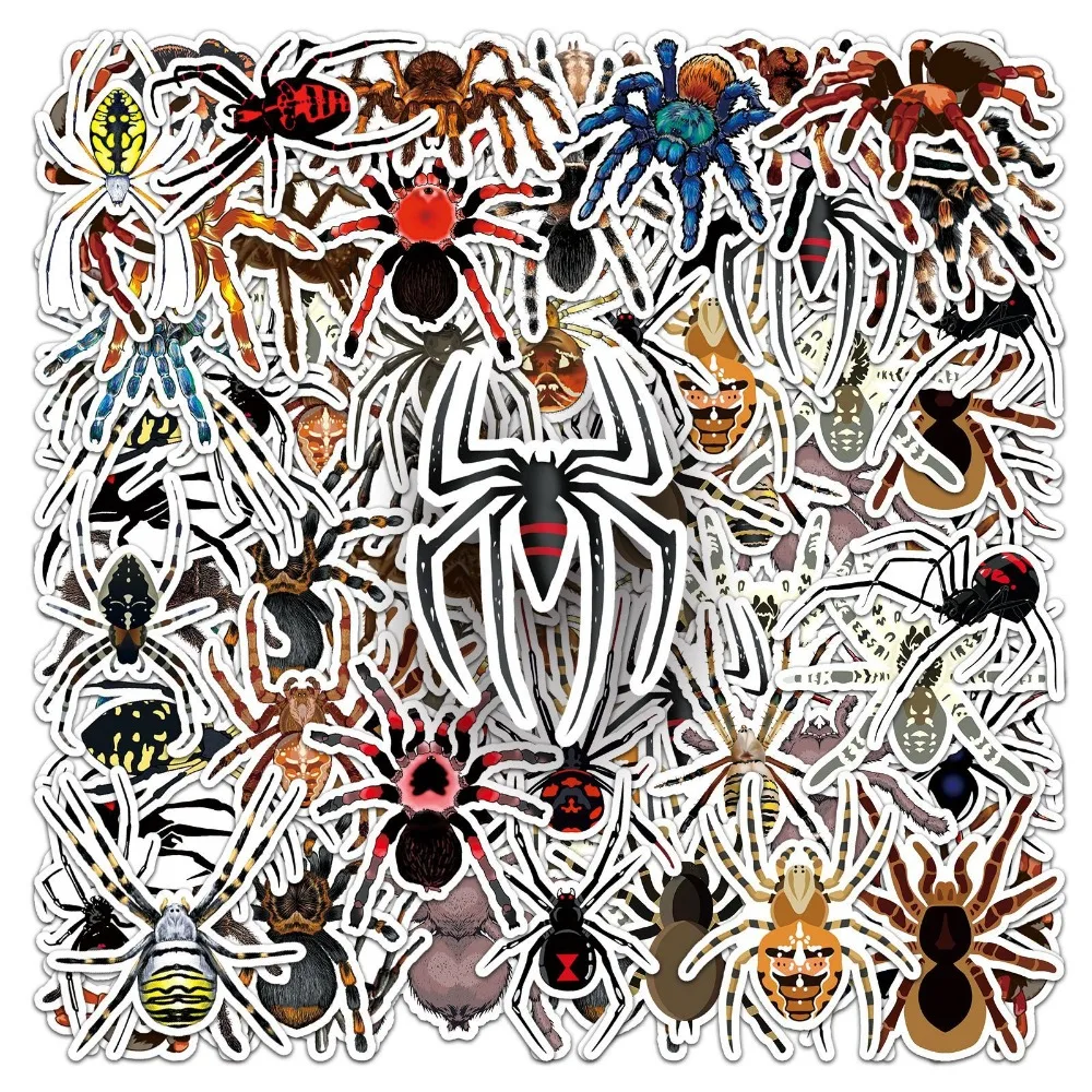 10/50Pcs Cartoon Spider Stickers For Suitcase Cup Laptop Guitar Scrapbook Stationery Custom Sticker Scrapbooking Supplies