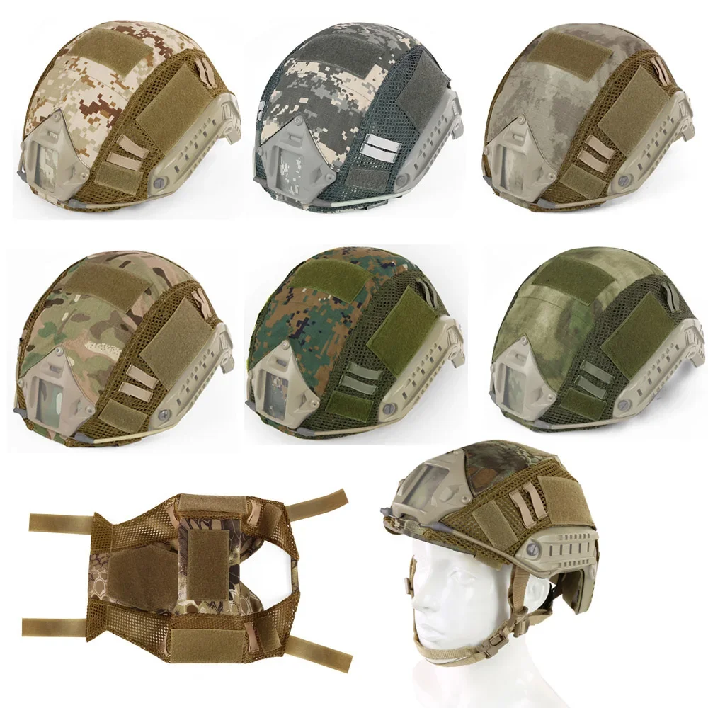 Tactical Helmet Cover for Head Circumference 52-60cm - Airsoft Paintball Wargame Gear - CS FAST Helmet Cover in 10 Colors