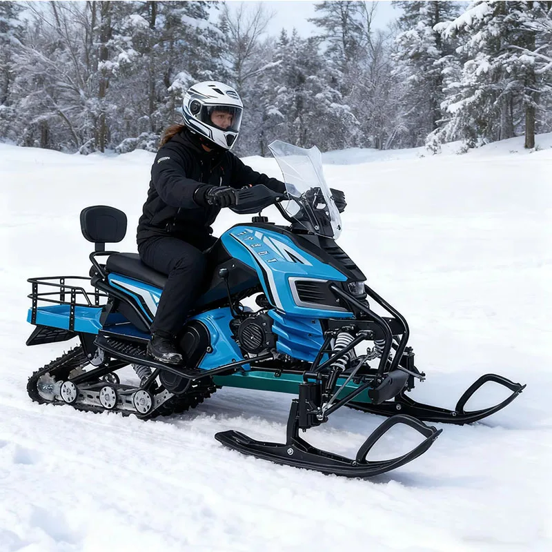 

200cc All Terrain Snowmobile 45km/h Top Speed 22.5L Fuel Tank Manual Shift 9.5KW Power 176kg Lightweight Rugged Durable Design