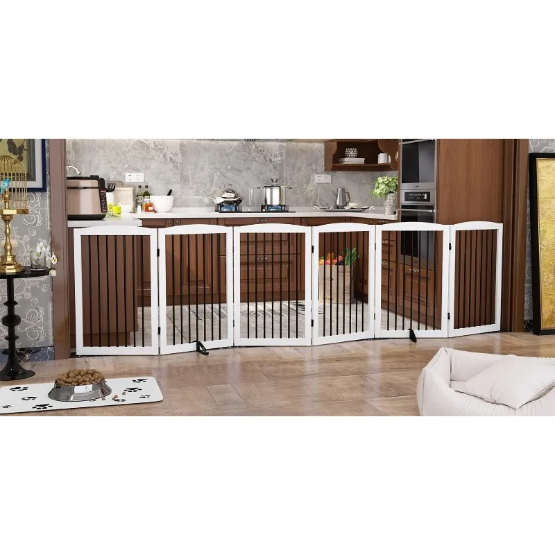 

Отдельностоящие ворота для собак, домашние деревянные складные ворота для собак для дома, очень широкие, забор для домашних животных для лестниц, дверных проемов, прихожей, су