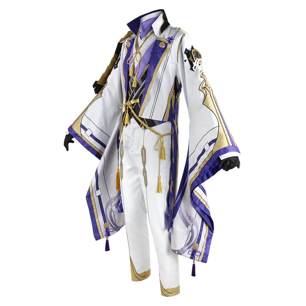 Kamisato Ayato Genshin Impact Cosplay Costumes Halloween Game Bandai Hamori Character Clothes Anime Party Performance Outfits