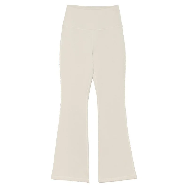 Pantaloni bootcut per donna corta da donna morbidi tinta unita fantasia arredamento cotone flanella plaid confortevole tessuto termico inverno estate GF