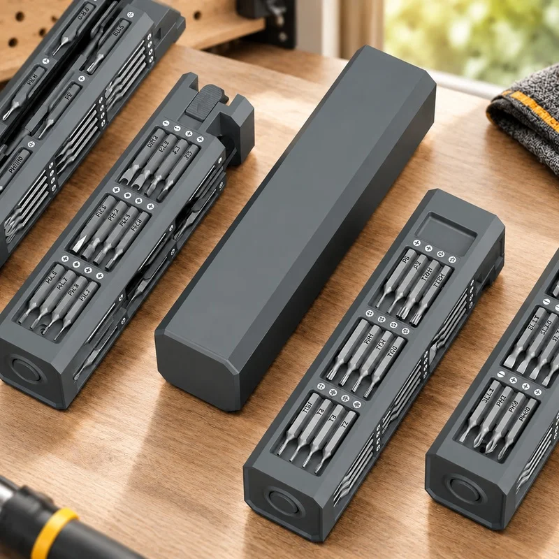 Compact 44-Piece Precision Screwdriver Set with Versatile Bits for Mobile Device Maintenance