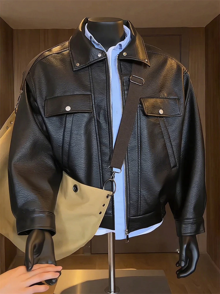 الراقية ort بو الجلود Jaet الرجال الأمريكية Sle العصرية هارينجتون Jaet كلينفيت عمال البيسبول orm معطف #2