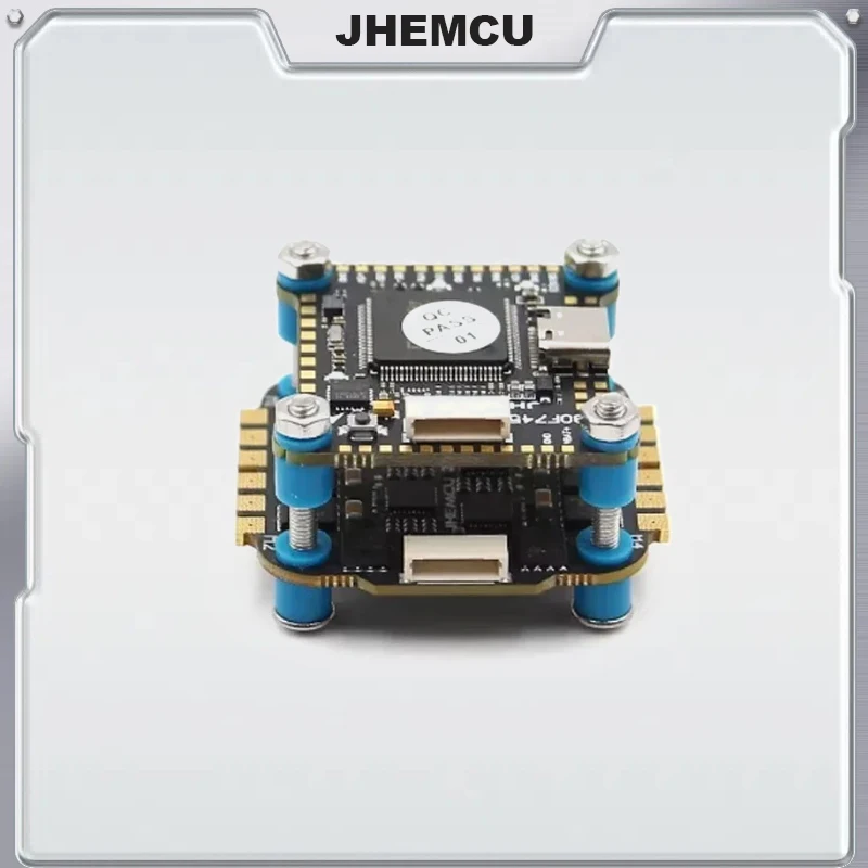 JHEMCU F745 Flight Controller Stack GF30F745-MPU Flight Controller BLHELI_32 45A / 60A 4in1 ESC 3-6S 30X30mm für FPV Freestyle