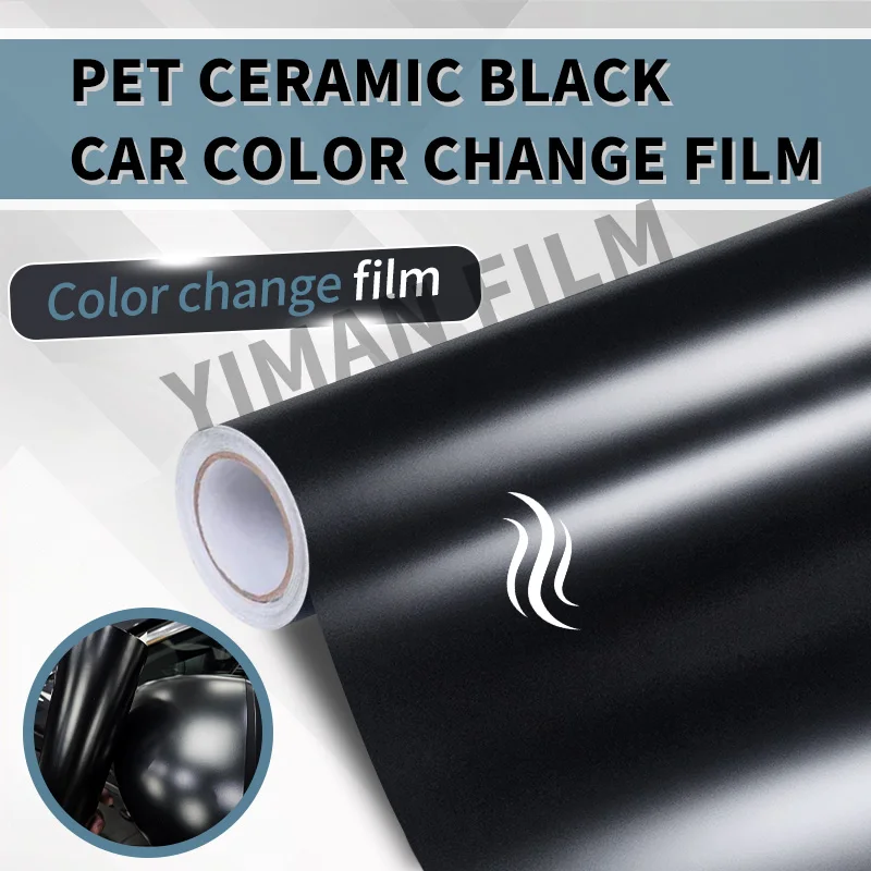 High-quality PET Ceramic Black Warrior Stickers on Motorcycle Vinyl Wrap Stickers for Car Sticker Decals for Vehicle Automotive
