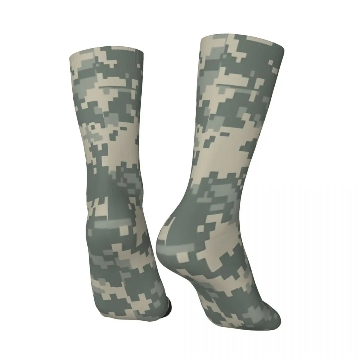 Calcetines con estampado de camuflaje para hombre, medias divertidas, estilo callejero, Harajuku, Vintage, ejército, ACU, novedad, regalo