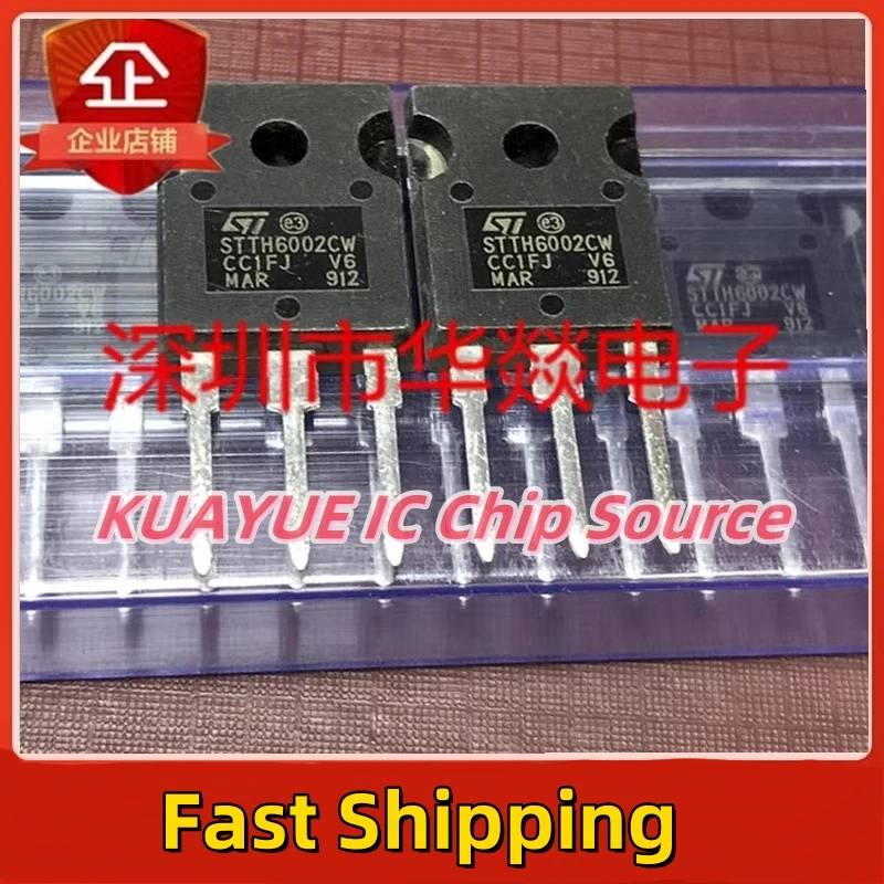 10PCS-30PCS/ STTH6002CW  TO-247  200V 60A  Fast Shipping Quality Guarantee