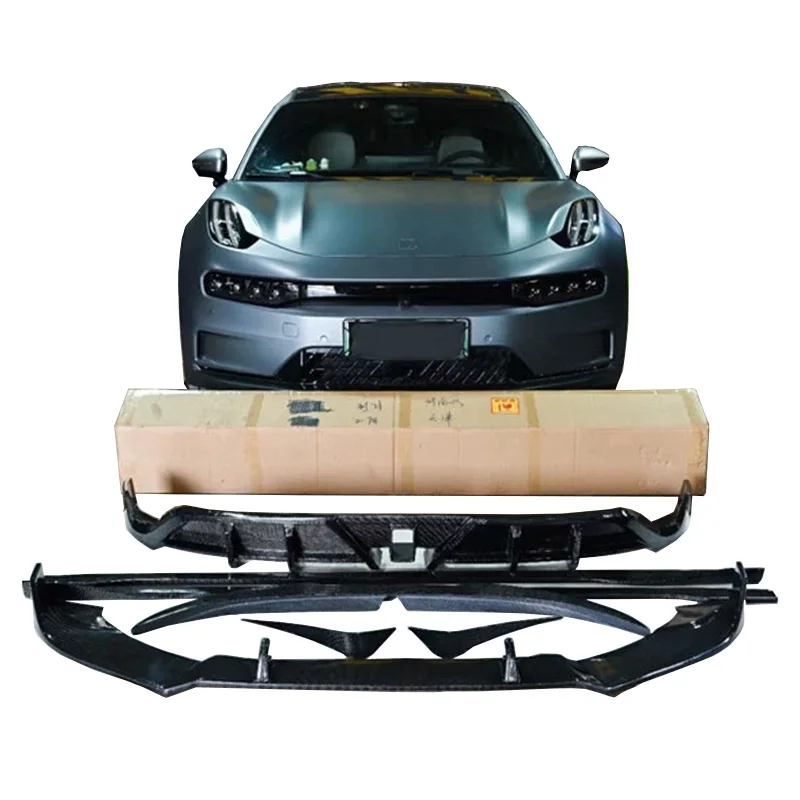 SP style carbon fiber body kit front shovel rear diffuser side skirt spoiler top wing suitable for ZEEKR 001