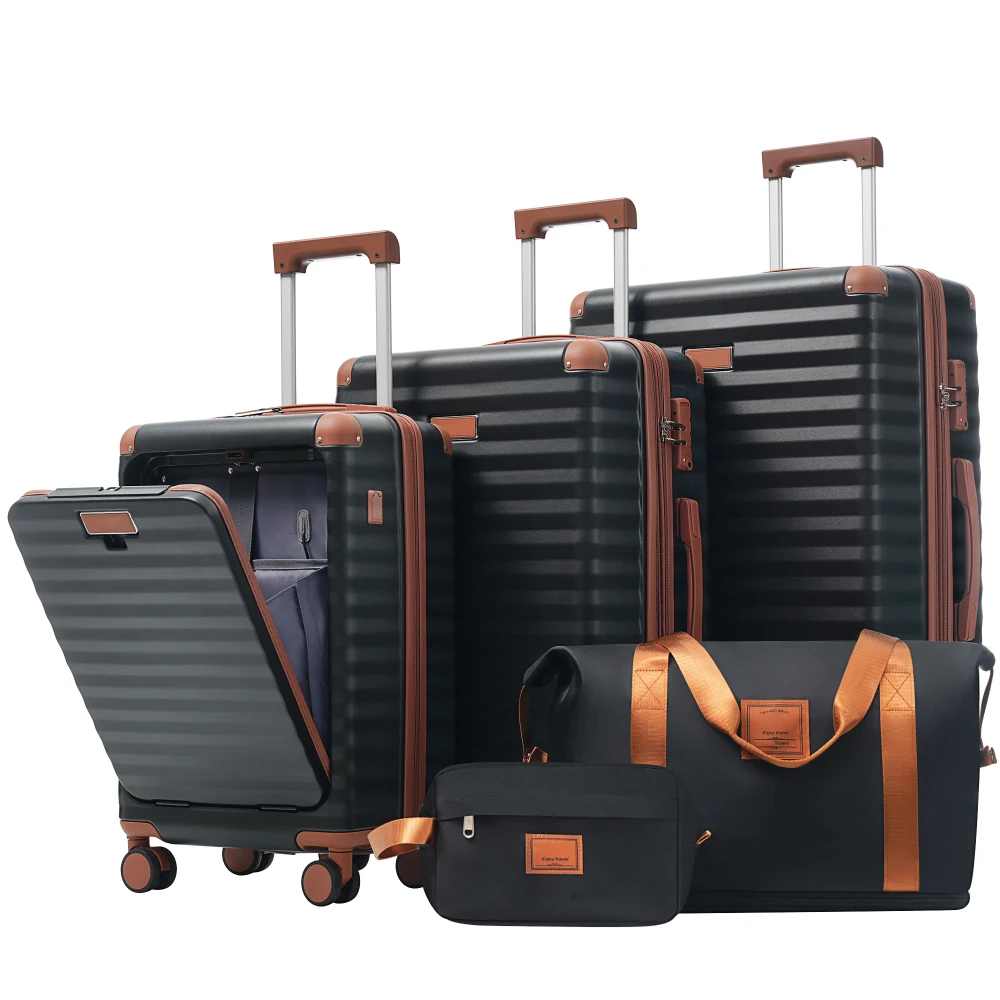 Luggage Sets 5 Piece with Fron - đánh giá và giá Toiletry Bag Tsa