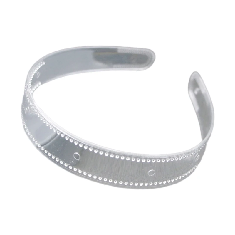 Plain Headbands Toothed Hair Hoop Headbands Clear Plastic Hair Hoop 8mm/12mm/20mm/25mm Plain Headbands Toothed Comb