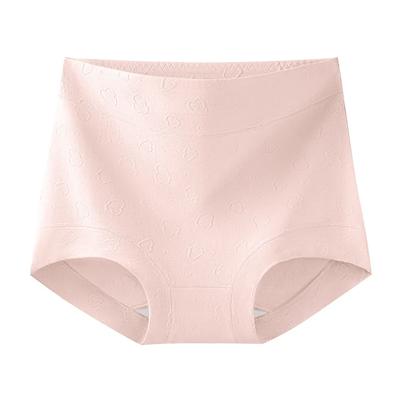 

Женские трусы с высокой талией из чистого хлопка, бактериостатические, с хлопковой ластовицей, класс А, женское нижнее белье из чистого хлопка.