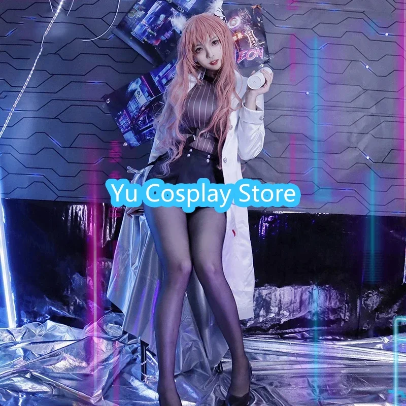 

Game Girls Frontline Project Neural Cloud Persicaria Cosplay Costume Doctor Dress Fancy Party Suit Halloween Uniform Custom Made