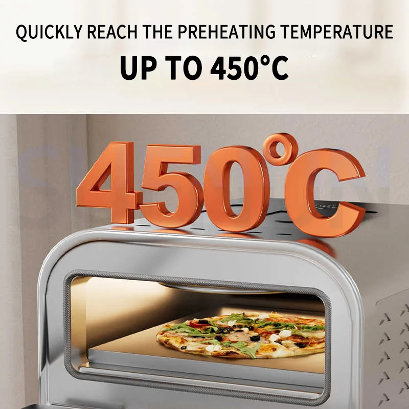 Horno para Pizza, horno para Pizza de alta temperatura, hornear Pizza, hornear pan, bollos para hornear, máquina para hornear multifuncional