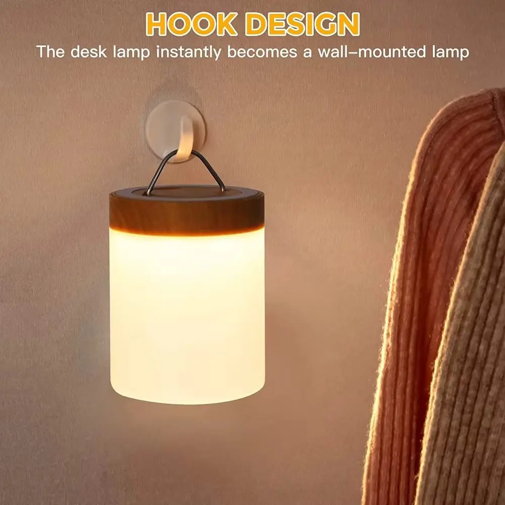 USB Rechargeable LED Touch Night Light Multi-Color Mode Timer Dimmable Desk Lamp Color Changing Atmosphere